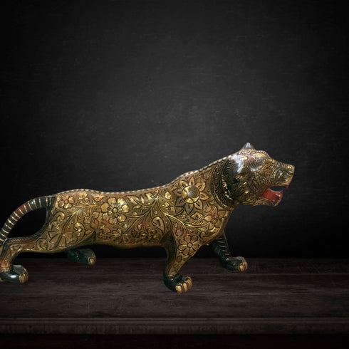 Brass Showpiece Tiger 6.82kg